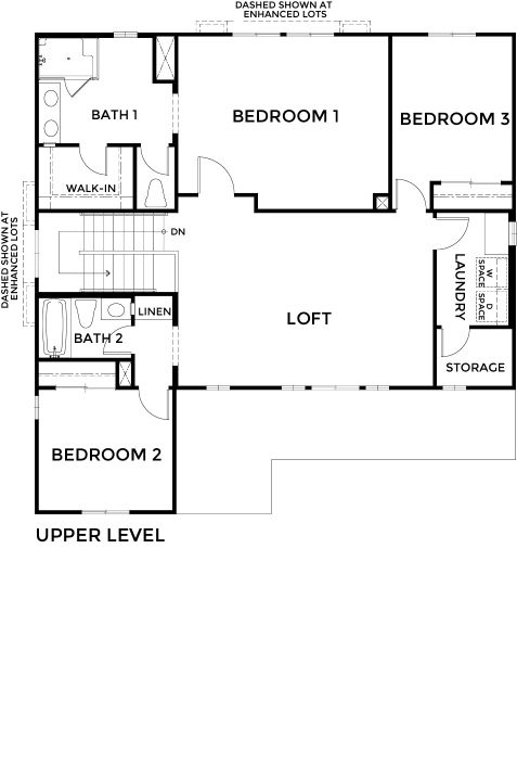 Saddlewood Floor plan Residence 2239 Second Floor