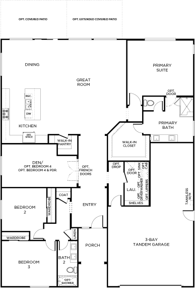 Compass Floor plan Residence Olive Single Floor