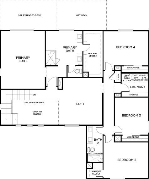 Compass Floor plan Residence Magnolia Second Floor
