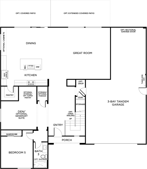 Compass Floor plan Residence Sycamore First Floor