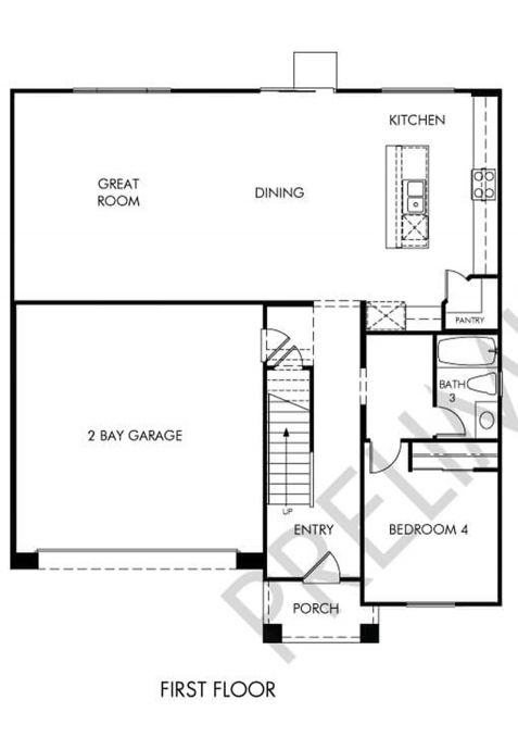Jasper Floor plan Residence 2 First Floor