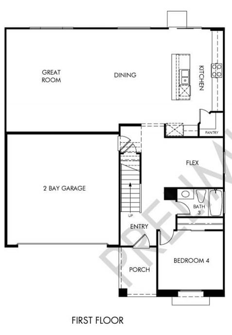 Jasper Floor plan Residence 4 First Floor